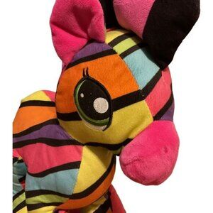 Peek-A-Boo 15” Rainbow Striped Pony Horse Plush Stuffed Animal